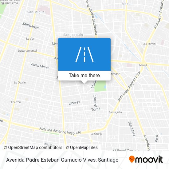 Mapa de Avenida Padre Esteban Gumucio Vives