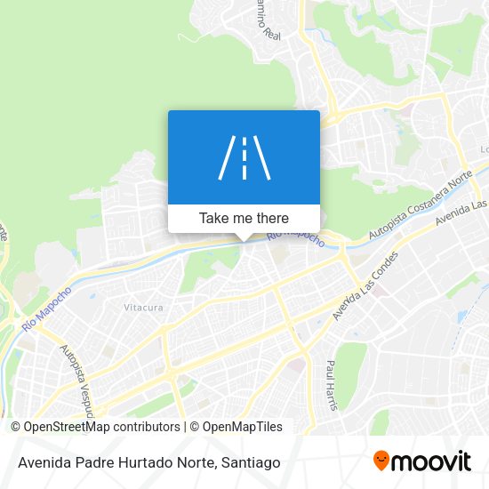 Avenida Padre Hurtado Norte map