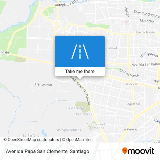 Avenida Papa San Clemente map