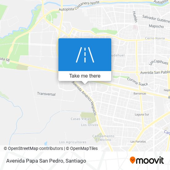 Avenida Papa San Pedro map