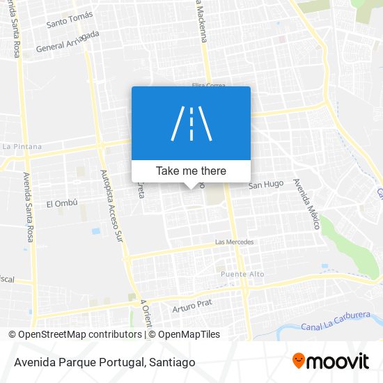 Avenida Parque Portugal map