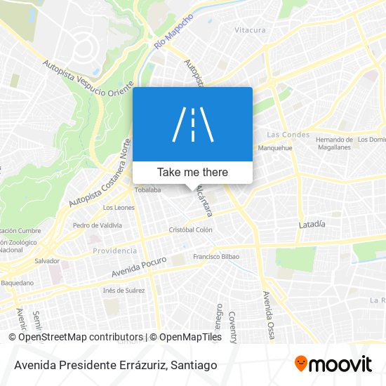 Avenida Presidente Errázuriz map