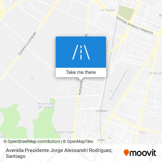 Avenida Presidente Jorge Alessandri Rodríguez map
