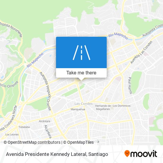 Avenida Presidente Kennedy Lateral map
