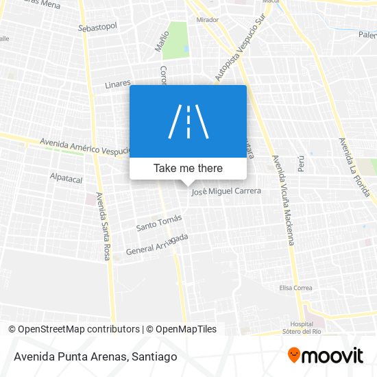 Avenida Punta Arenas map