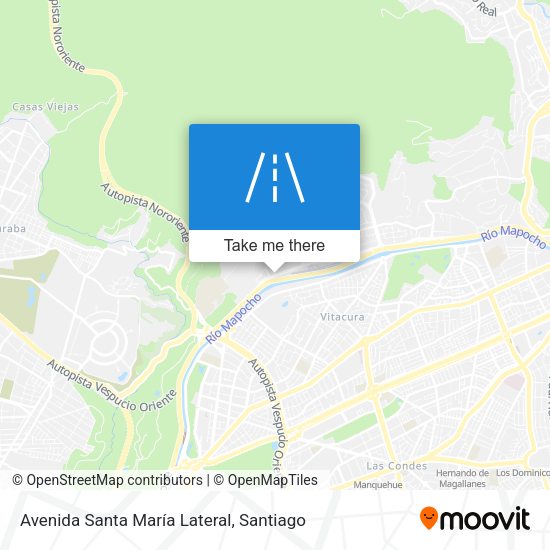 Mapa de Avenida Santa María Lateral