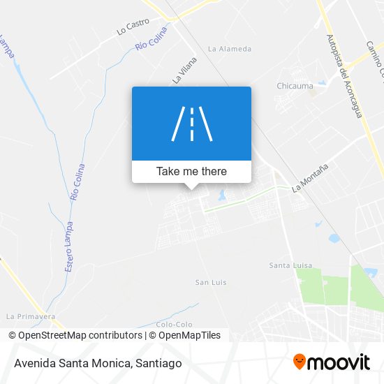 Avenida Santa Monica map