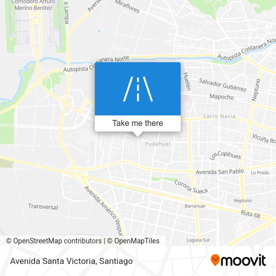 Avenida Santa Victoria map