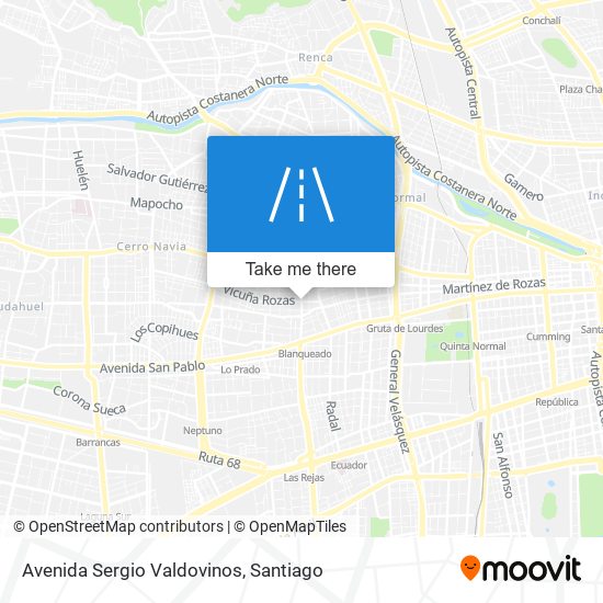 Avenida Sergio Valdovinos map