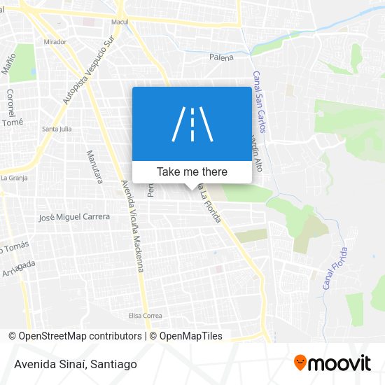 Mapa de Avenida Sinaí