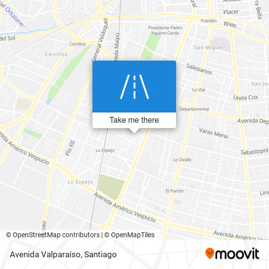 Avenida Valparaíso map