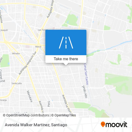 Avenida Walker Martínez map