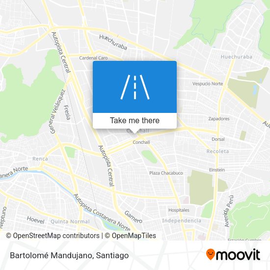Bartolomé Mandujano map