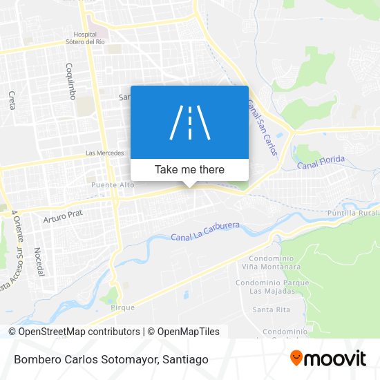 Bombero Carlos Sotomayor map
