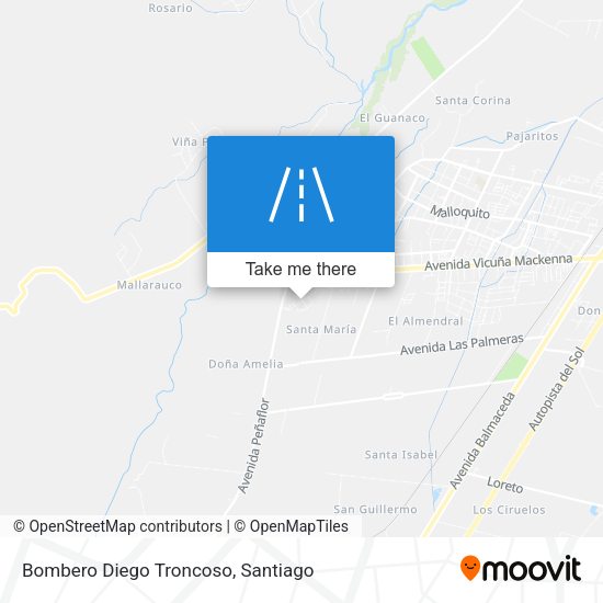 Bombero Diego Troncoso map