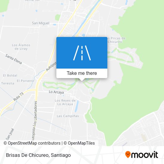 Mapa de Brisas De Chicureo