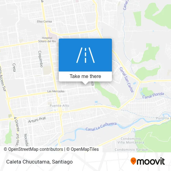 Caleta Chucutama map