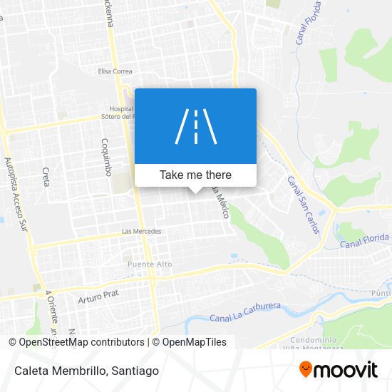 Mapa de Caleta Membrillo