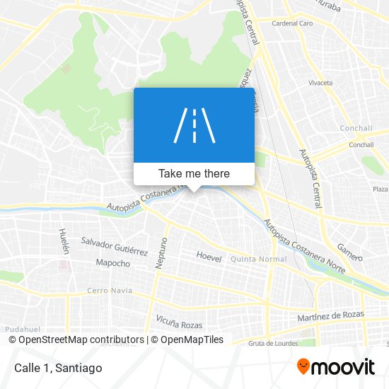 Calle 1 map