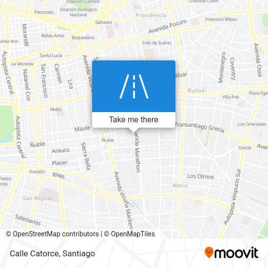 Mapa de Calle Catorce