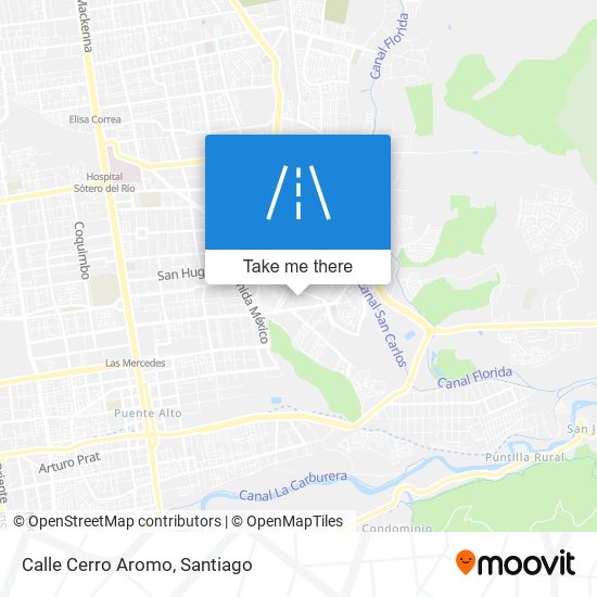 Calle Cerro Aromo map