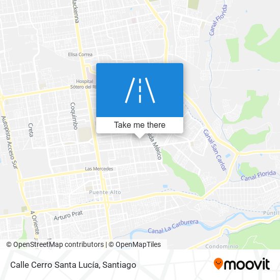 Calle Cerro Santa Lucía map