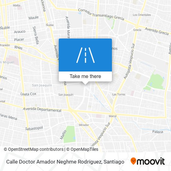 Mapa de Calle Doctor Amador Neghme Rodríguez