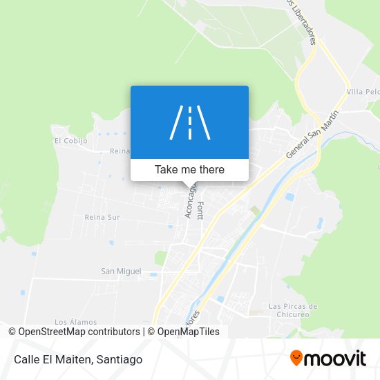 Mapa de Calle El Maiten