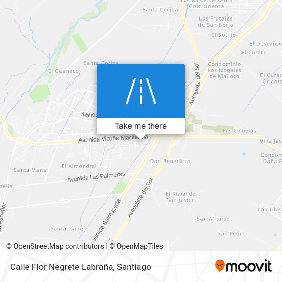 Mapa de Calle Flor Negrete Labraña