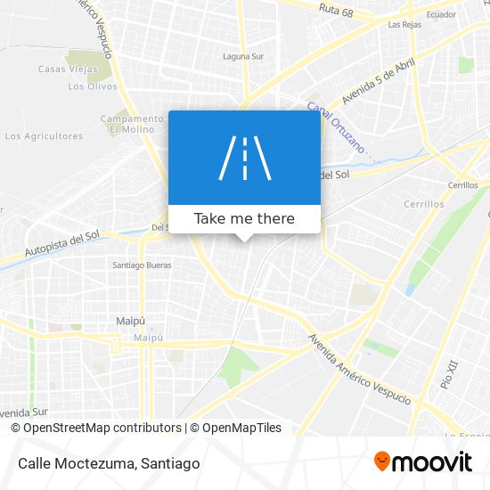 Calle Moctezuma map