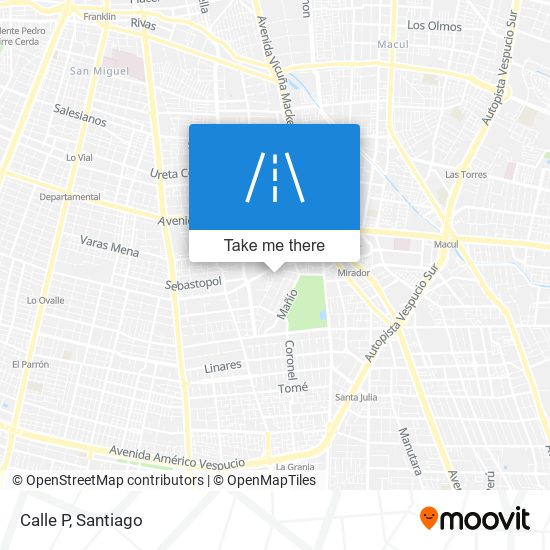 Calle P map