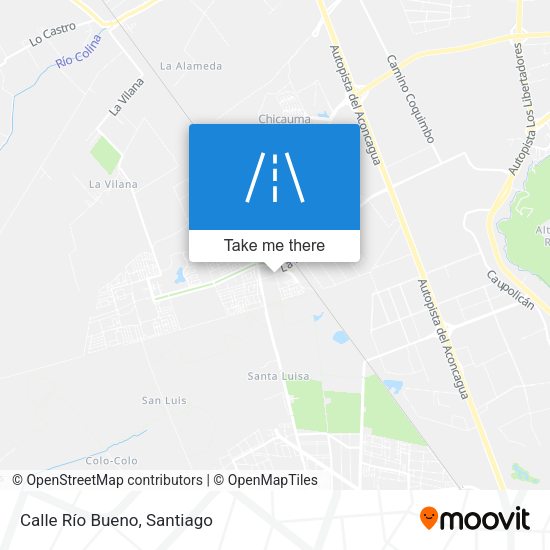Mapa de Calle Río Bueno