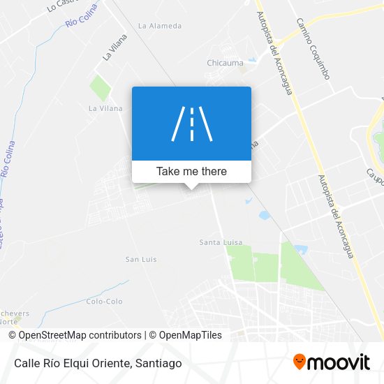 Calle Río Elqui Oriente map