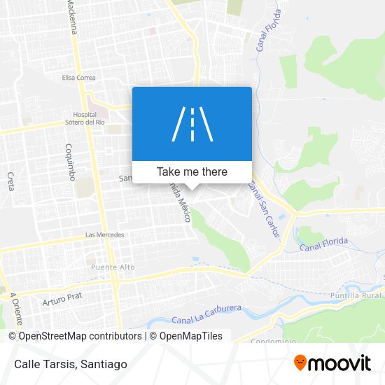 Mapa de Calle Tarsis