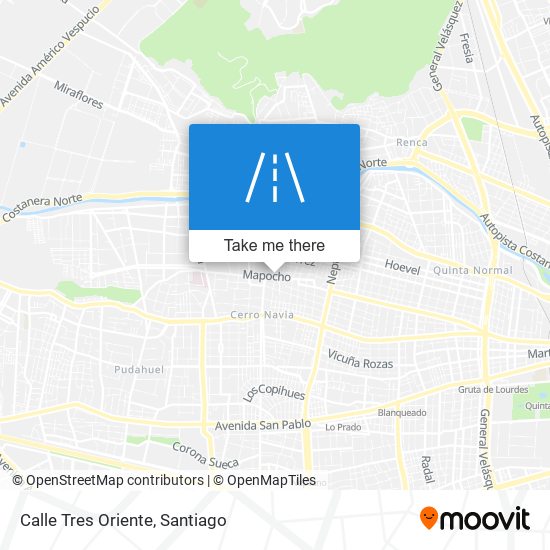 Calle Tres Oriente map