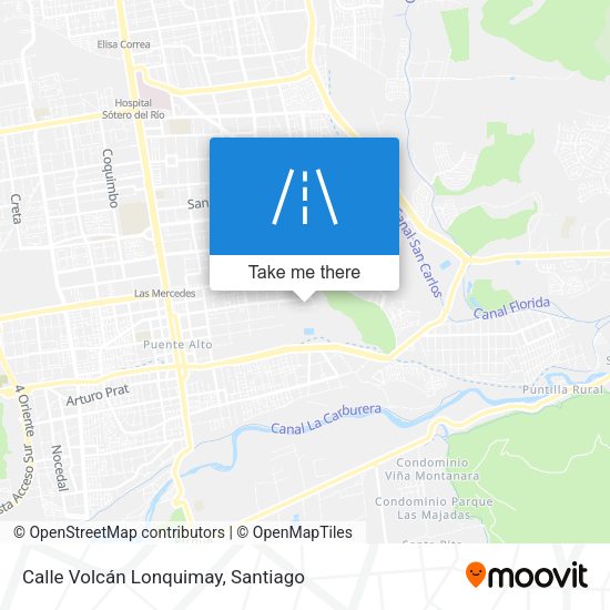 Calle Volcán Lonquimay map