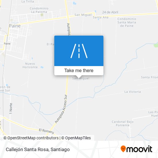 Callejón Santa Rosa map