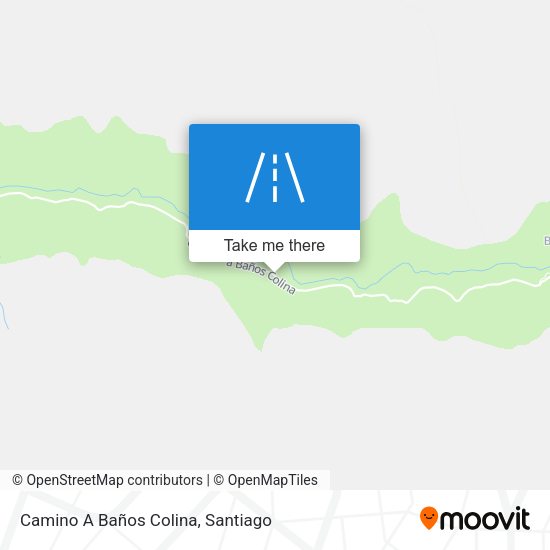 Mapa de Camino A Baños Colina