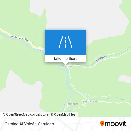 Mapa de Camino Al Volcán