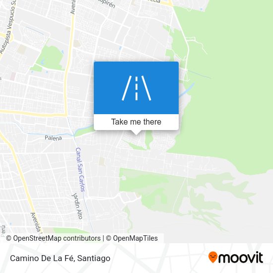 Camino De La Fé map