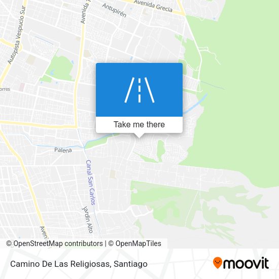 Camino De Las Religiosas map
