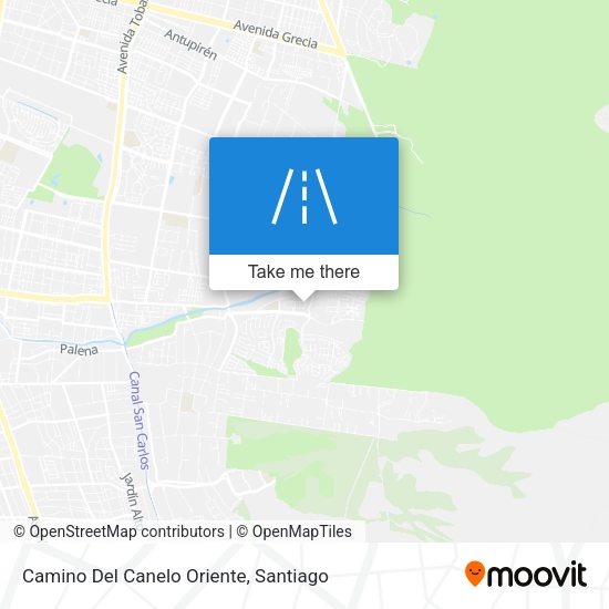 Camino Del Canelo Oriente map