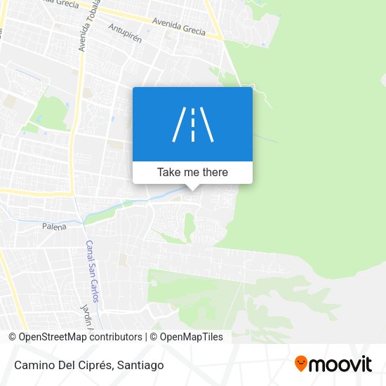 Camino Del Ciprés map