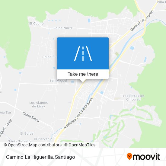 Camino La Higuerilla map