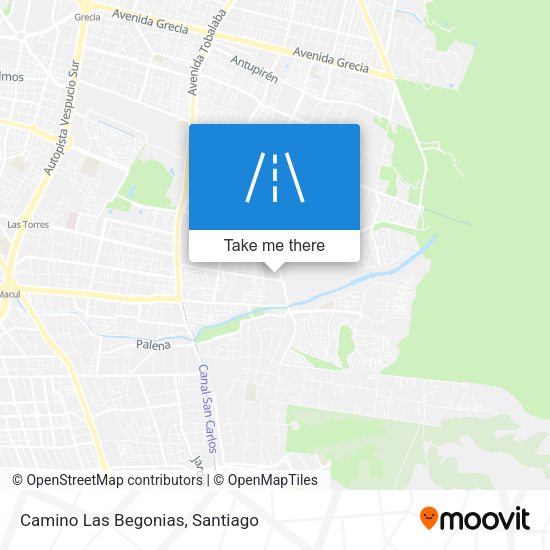 Mapa de Camino Las Begonias
