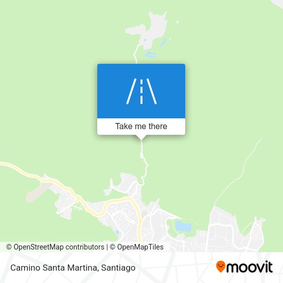 Mapa de Camino Santa Martina