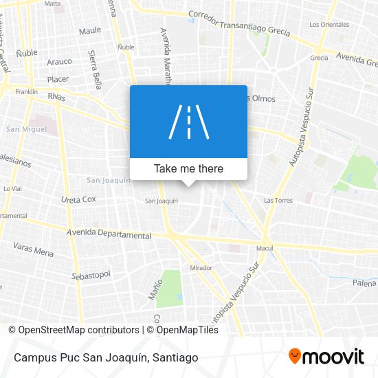 Mapa de Campus Puc San Joaquín