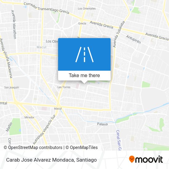 Carab Jose Alvarez Mondaca map