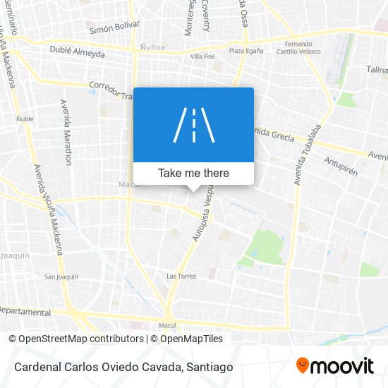 Cardenal Carlos Oviedo Cavada map