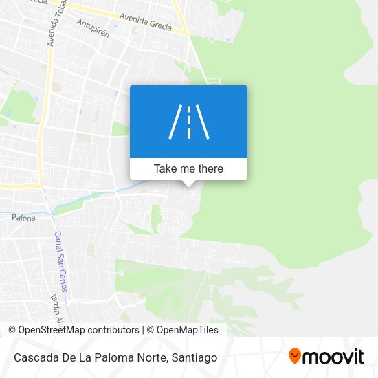 Cascada De La Paloma Norte map